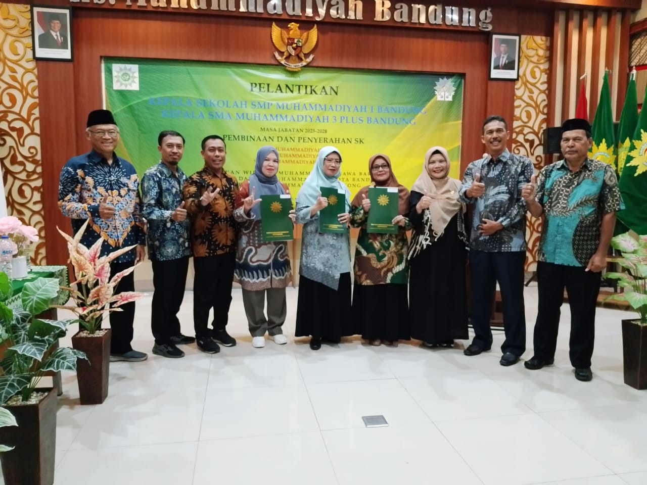 Pelantikan Kepala Sekolah SMP Muhammadiyah 1 dan SMA Muhammadiyah 3 Plus Bandung Masa Jabatan 2025–2028