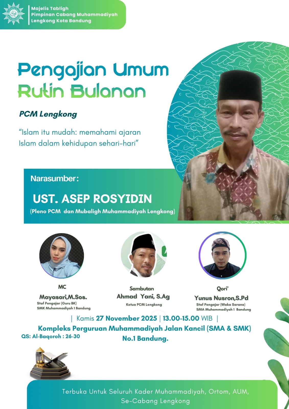 Read more about the article Pengajian Umum Rutin Bulanan