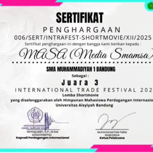 Read more about the article Eskul MASA Raih Juara 3 dalam Internasional Trade Festival 2025