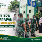 Asrama Putra Taman Harapan Muhammadiyah mendapat bantuan renovasi dari Kodim 0618/Kota Bandung